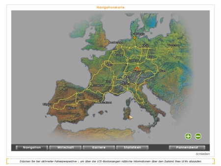 Map mit Straßen